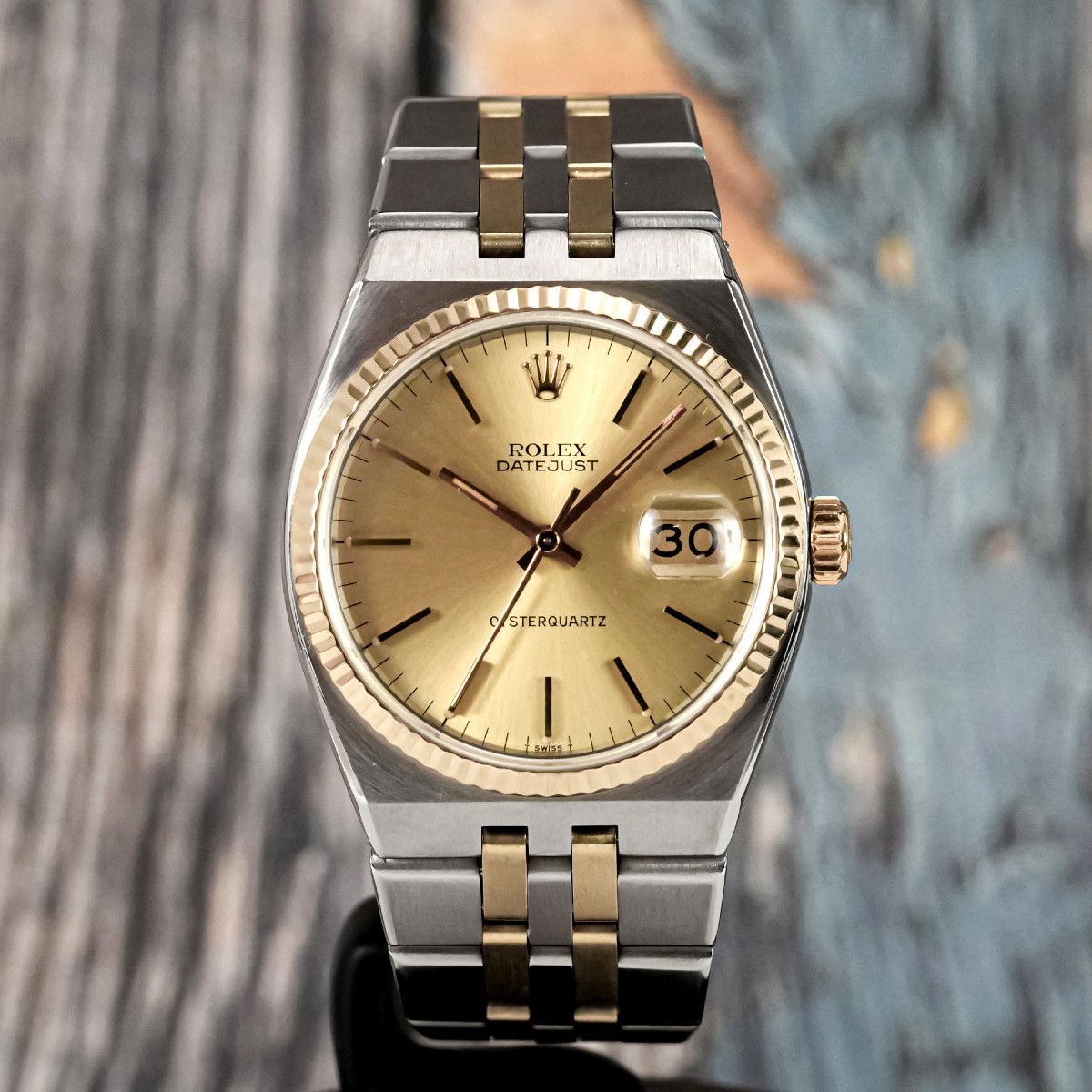 Rolex Datejust Oysterquartz or/acier Réf.17013 Cal.5035  -1979-