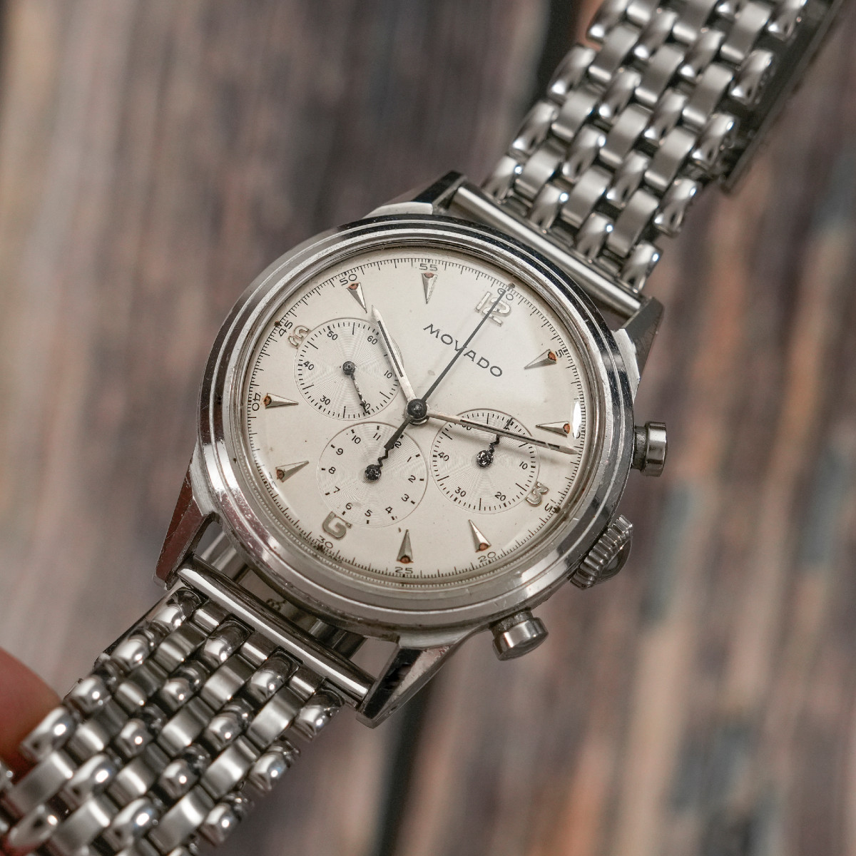 Movado Chronograph Steel -1955- -photo-4