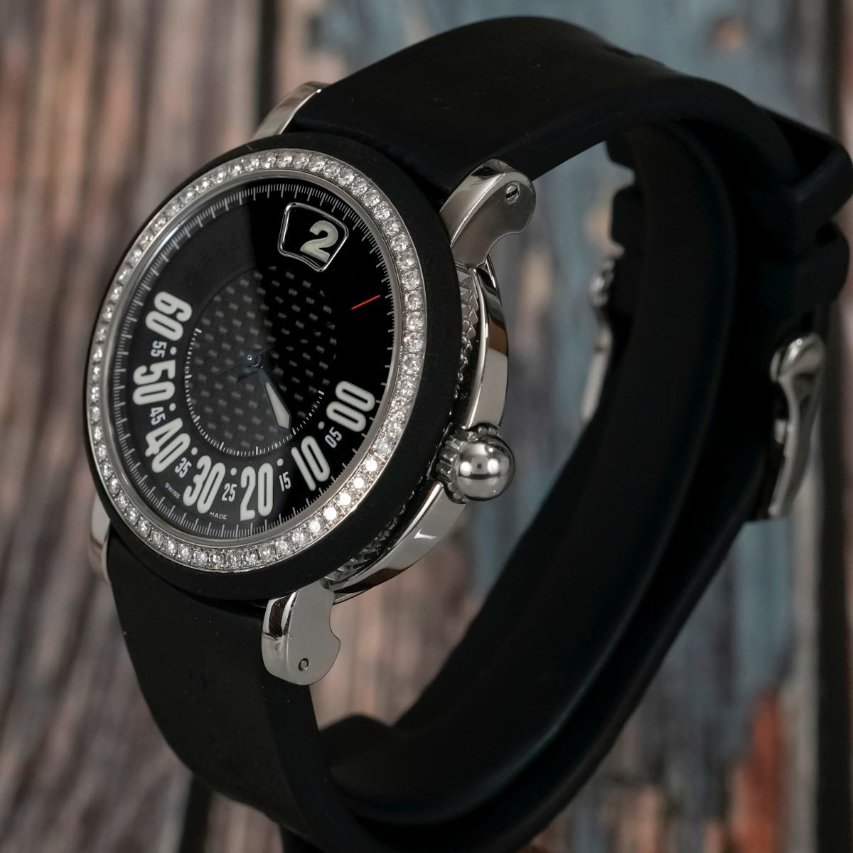 Gérald Genta Retro Sport Stainless Steel And Diamonds -2000--photo-2