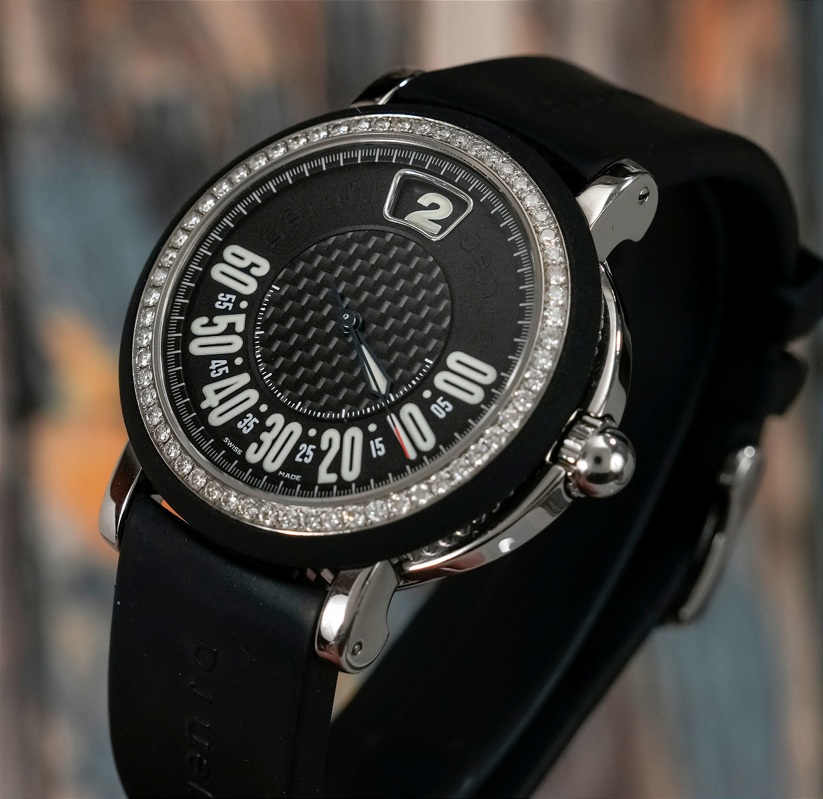 Gérald Genta Retro Sport Stainless Steel And Diamonds -2000--photo-3
