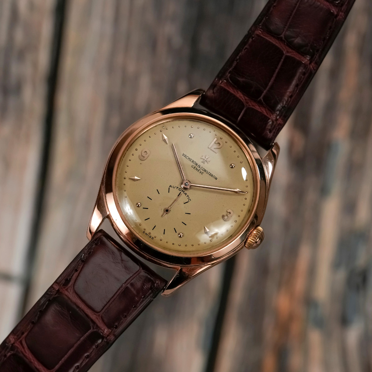 Vacheron Constantin Jumbo automatique or rose18 K circa 1950-photo-4