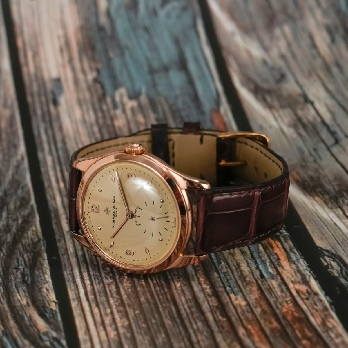 Vacheron Constantin Jumbo automatique or rose18 K circa 1950-photo-1