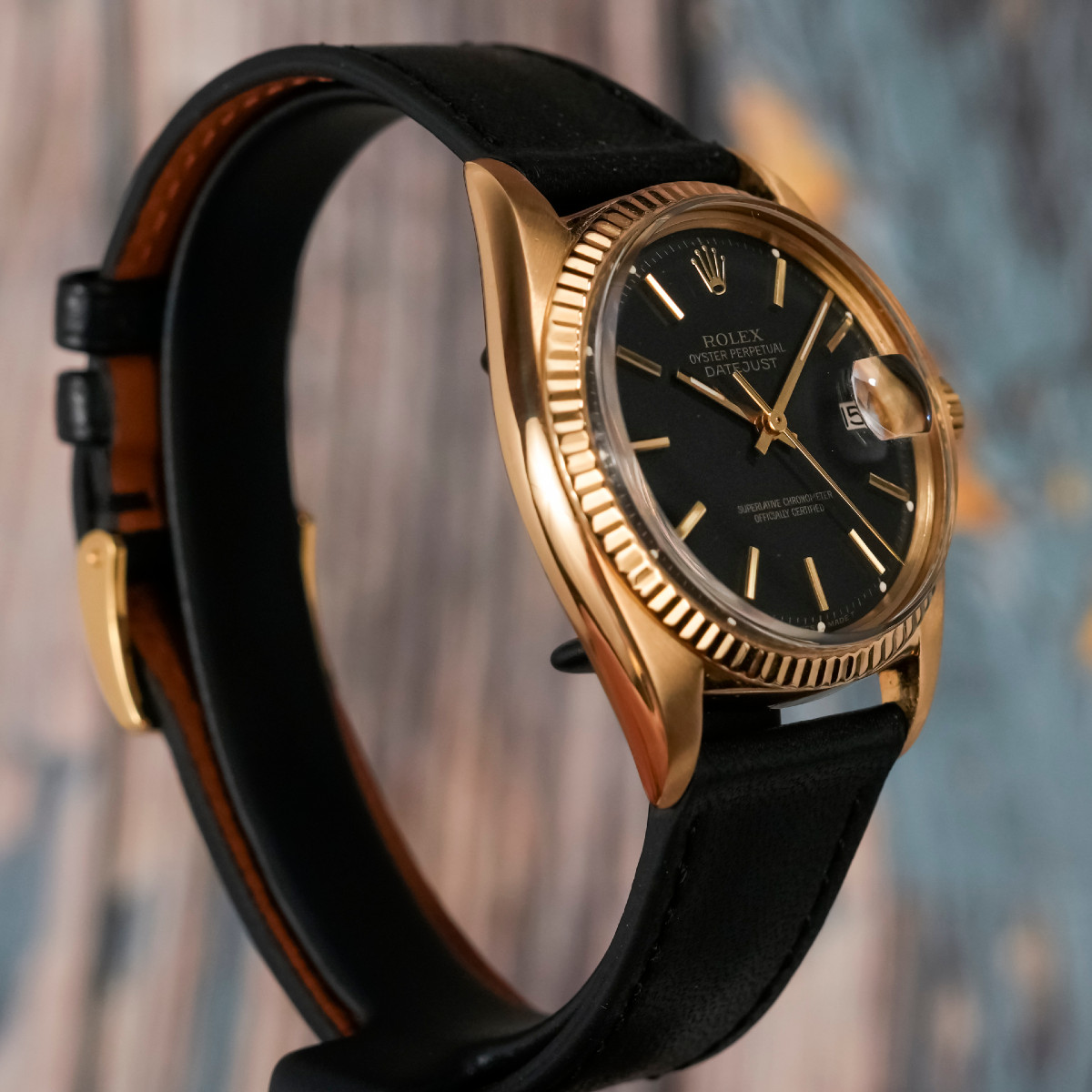 Rolex Oyster Perpetual Datejust 36 or jaune 18 K -1979--photo-3
