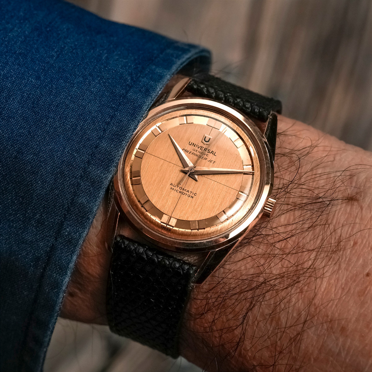 Universal Genève Polrouter Jet 18k Rose Gold -1960--photo-3