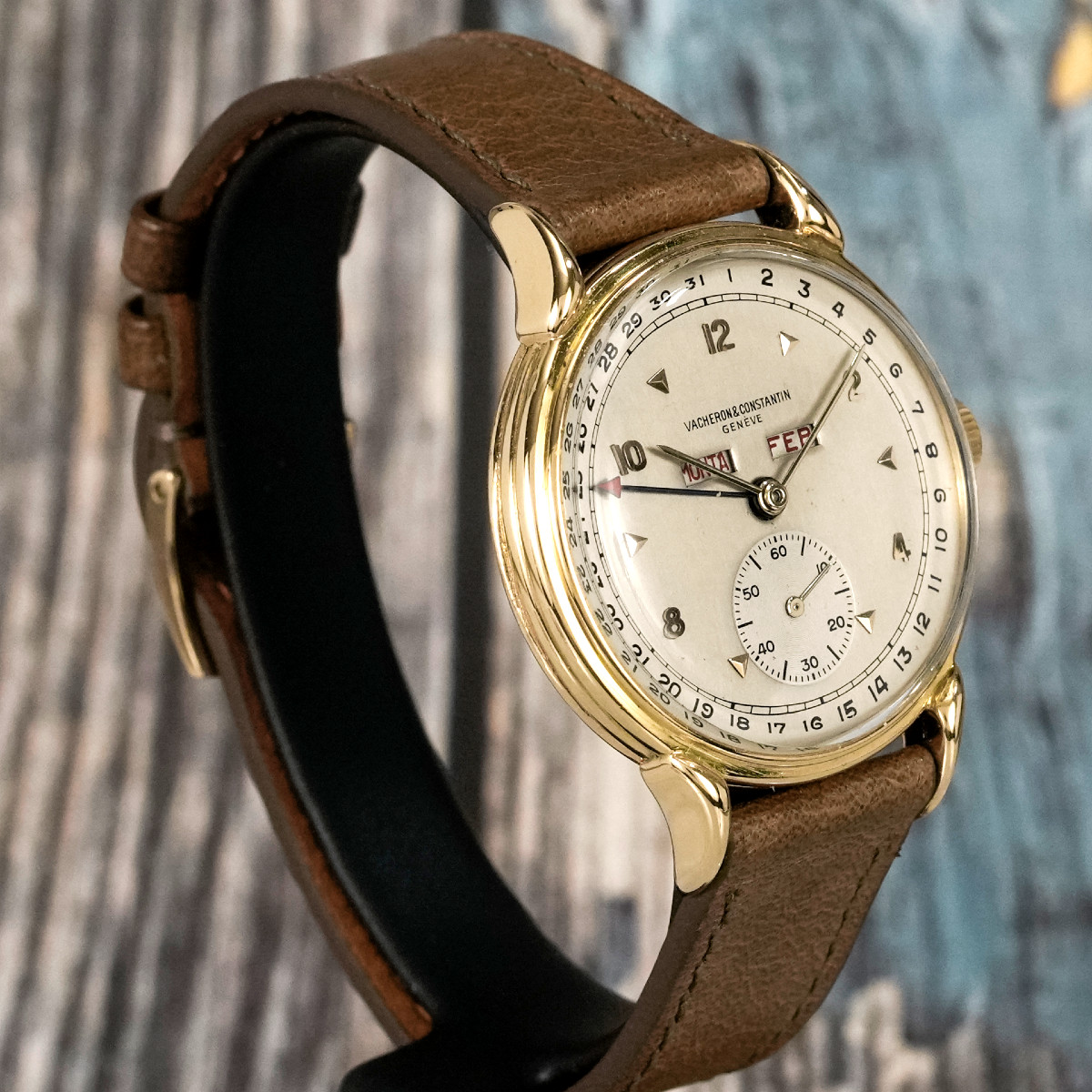 Vacheron Constantin Triple-Date or jaune 18 K -1945--photo-3