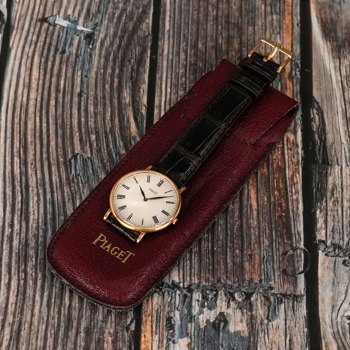 Piaget Classique or jaune 18 k -1960--photo-2