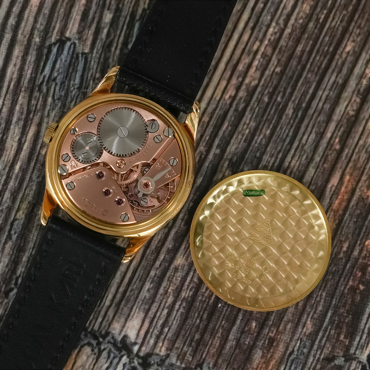 Omega Tresor or jaune 18K -1951- -photo-5