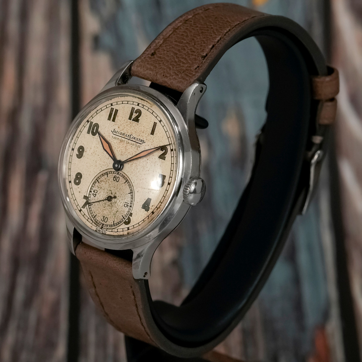 Jaeger Lecoultre Calatrava Military Type Stainless Steel -1946--photo-2