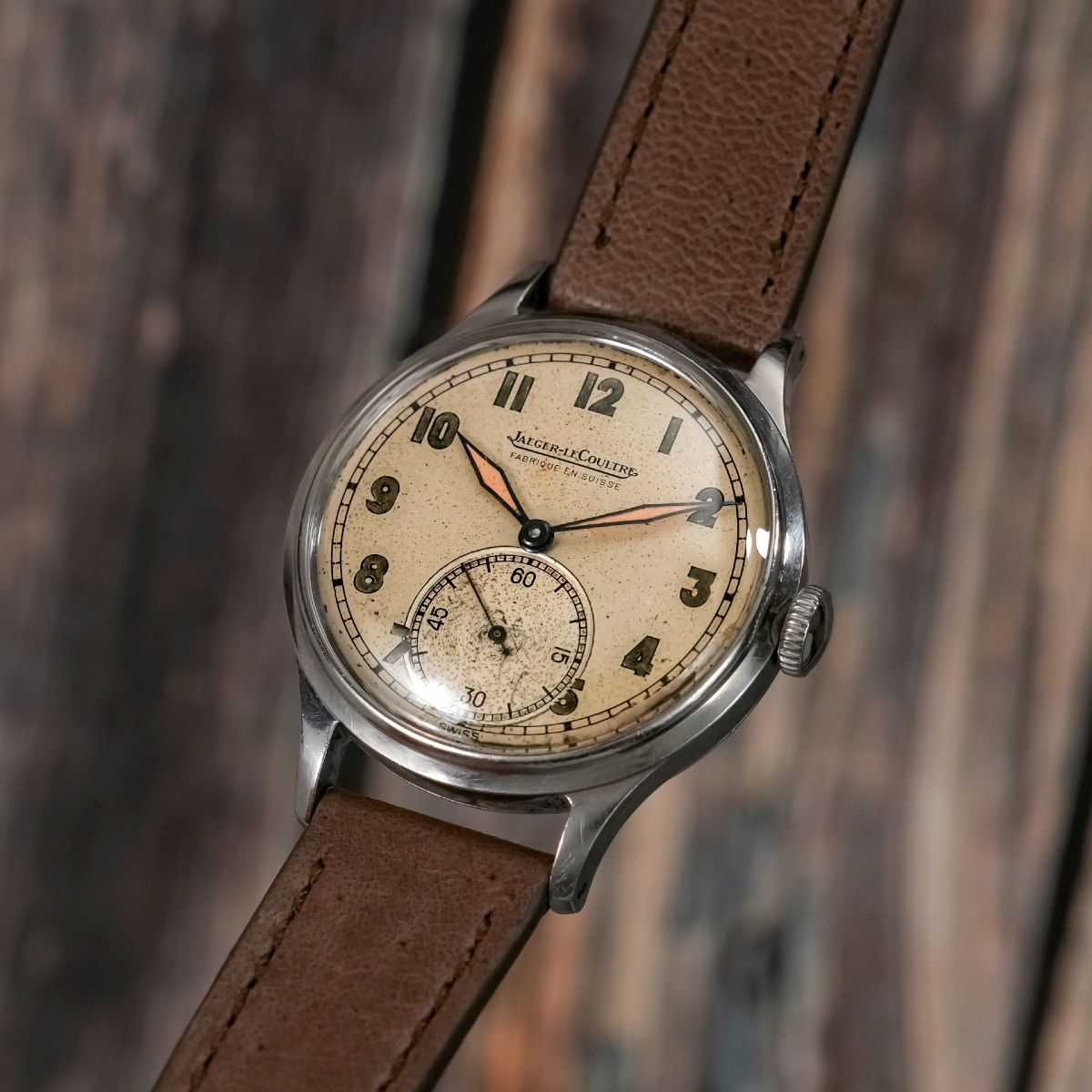 Jaeger Lecoultre Calatrava Military Type Stainless Steel -1946--photo-4
