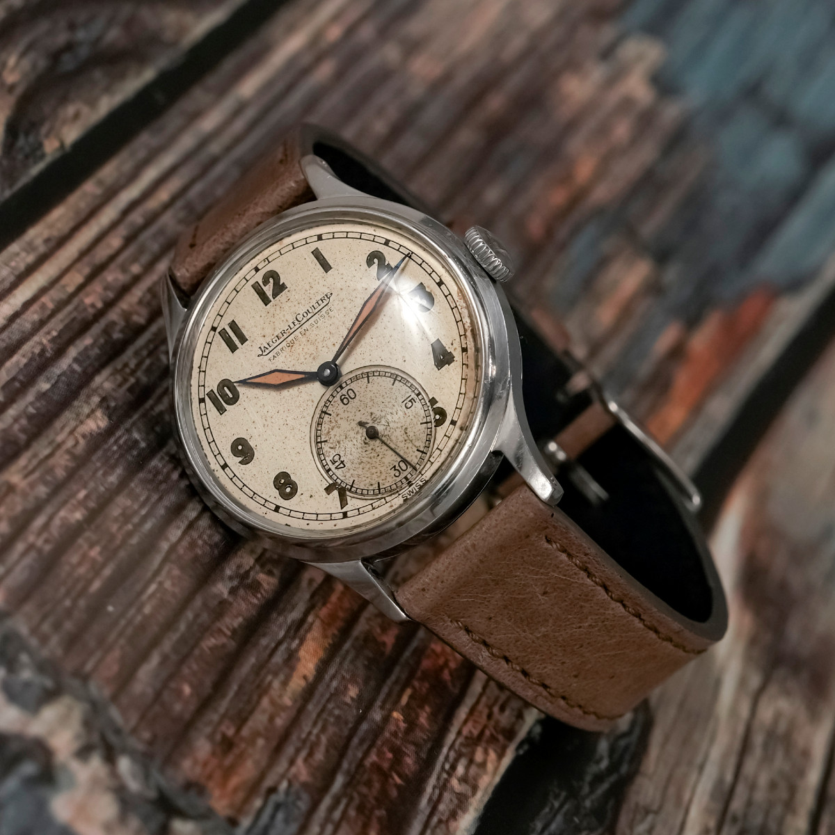 Jaeger Lecoultre Calatrava Military Type Stainless Steel -1946--photo-1