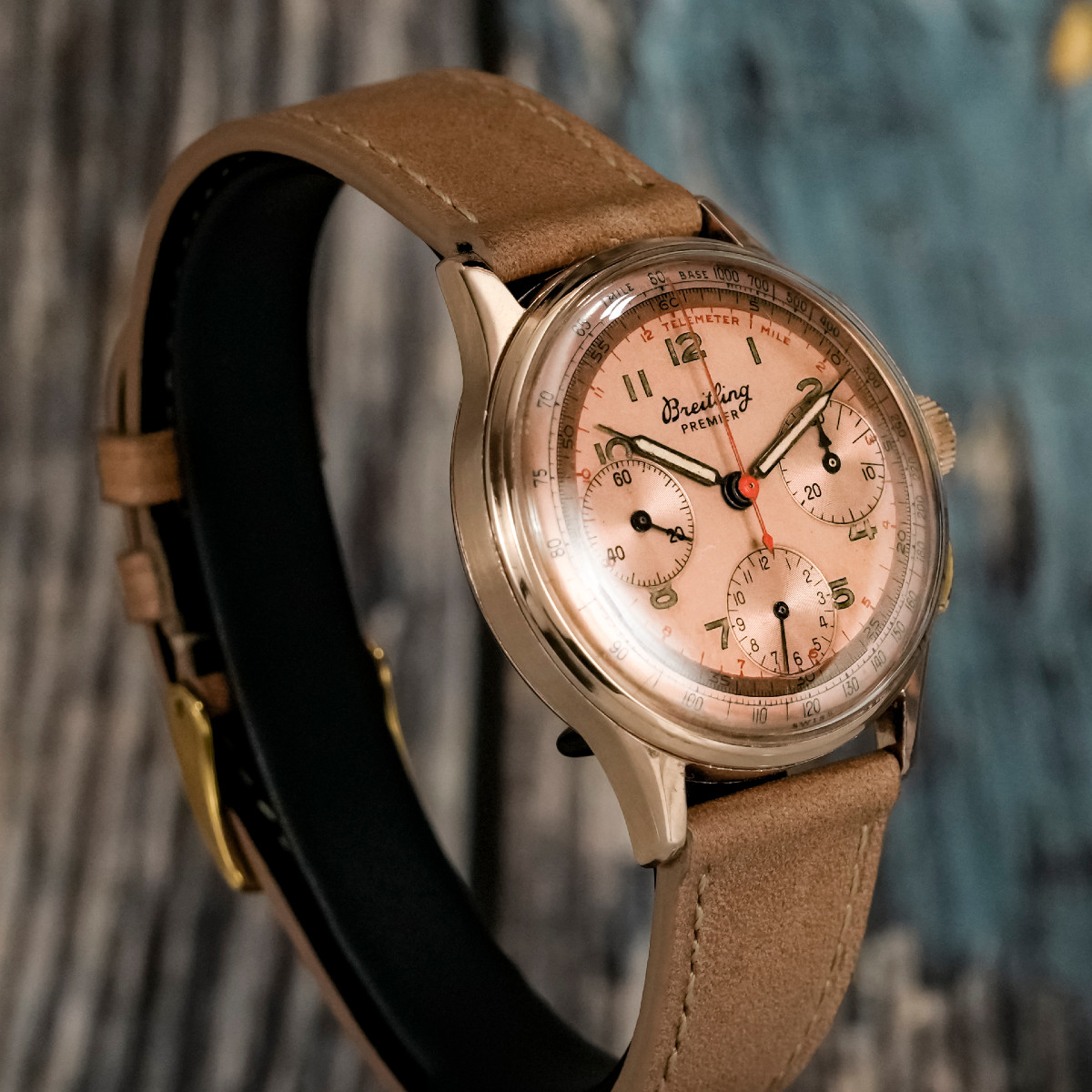 Chronographe Breitling Premier or rose 18K -1946--photo-2