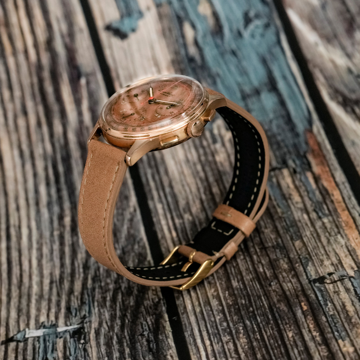 Chronographe Breitling Premier or rose 18K -1946--photo-1