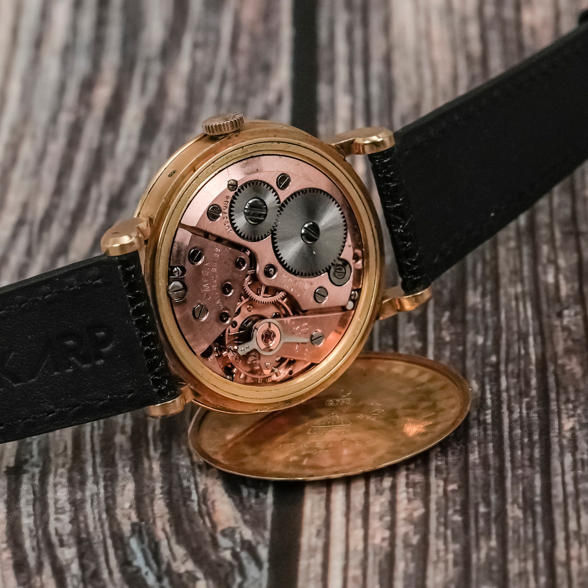 Omega Cosmic Triple Date 18k Yellow Gold -1946--photo-3