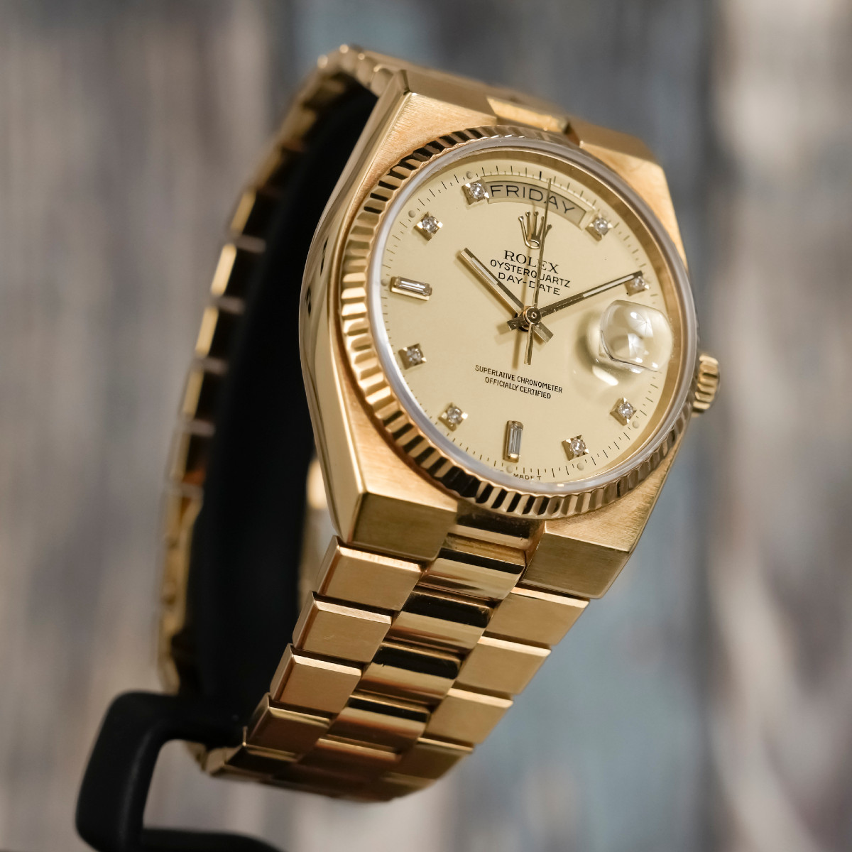 Rolex Oysterquartz Day-Date President or jaune 18K -1984--photo-3