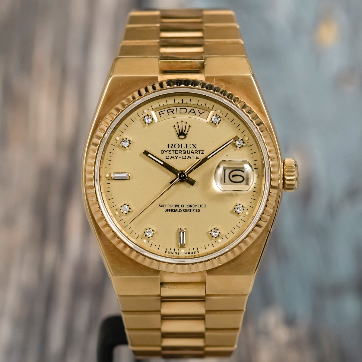 Rolex Oysterquartz Day-Date President or jaune 18K -1984-