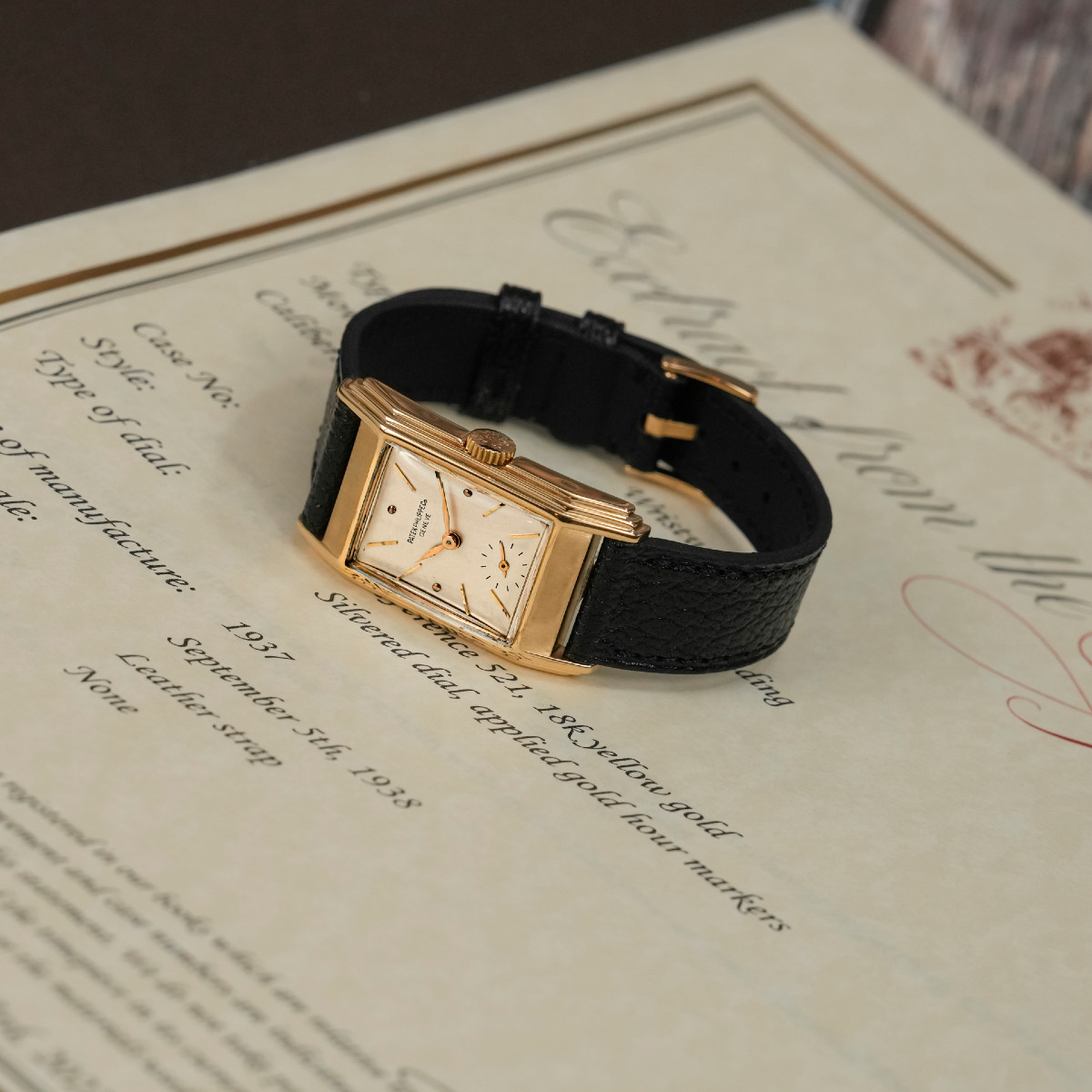 Patek Philippe Tegolino Art Deco 18k Yellow Gold -1938--photo-1