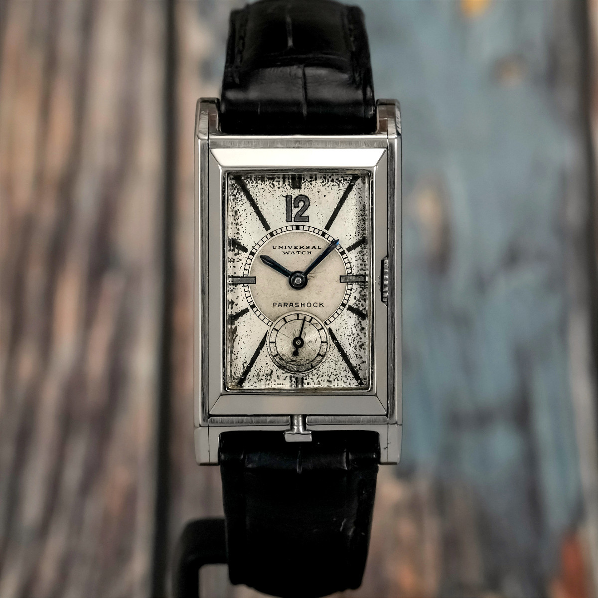 Universal Genève Cabriolet acier inoxydable Staybrite -1929- 