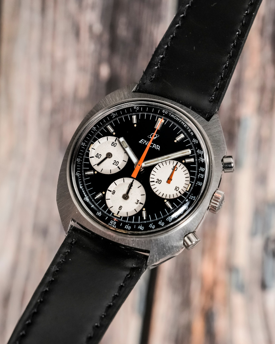 Enicar Chronographe Valjoux 72 "Gerhard Mitter" -1968--photo-4