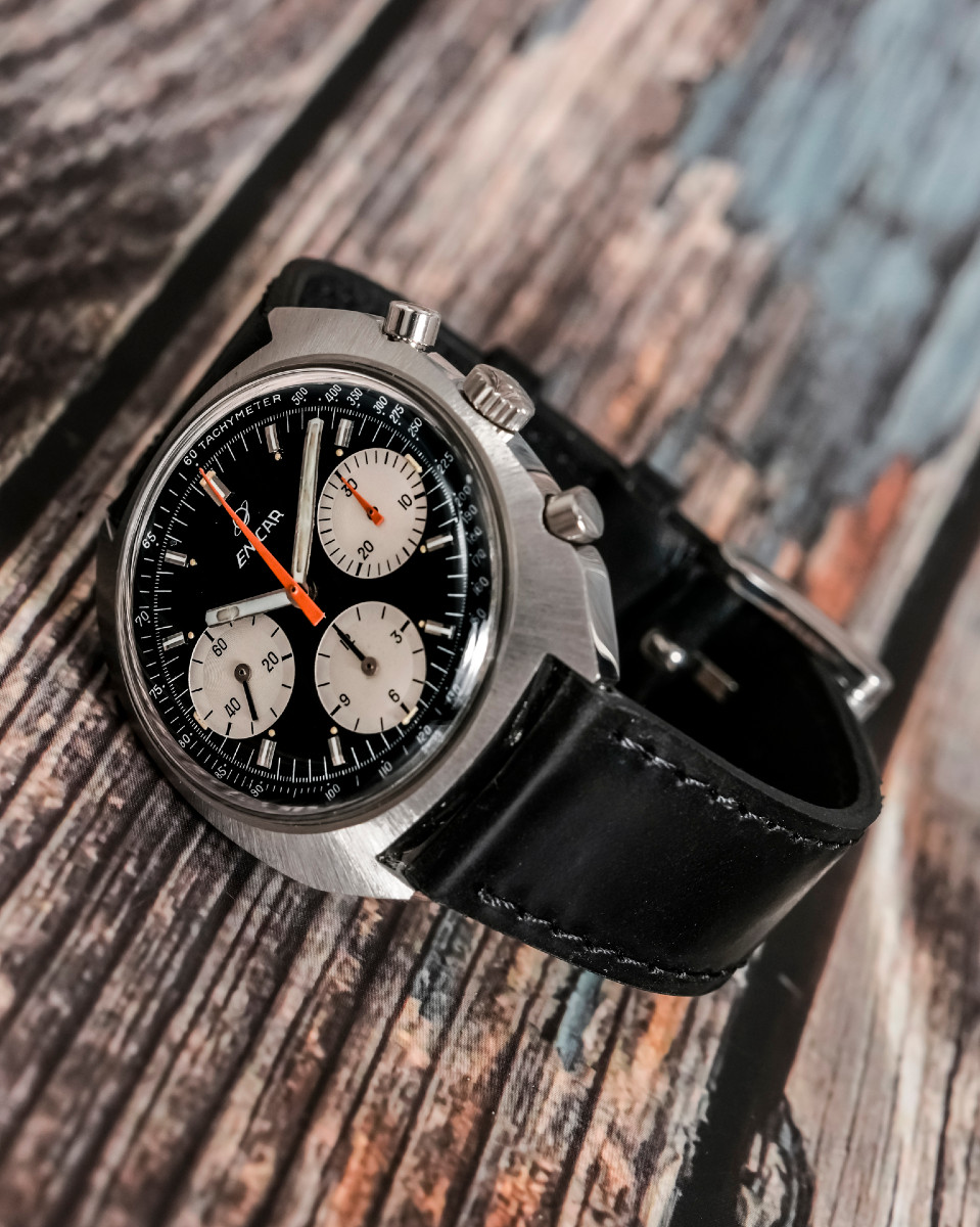 Enicar Chronographe Valjoux 72 "Gerhard Mitter" -1968--photo-1