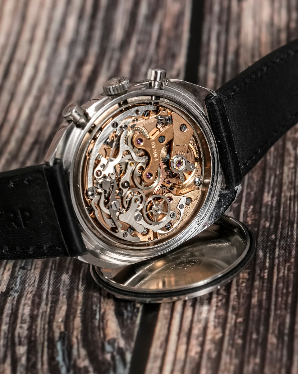 Enicar Chronographe Valjoux 72 "Gerhard Mitter" -1968--photo-4