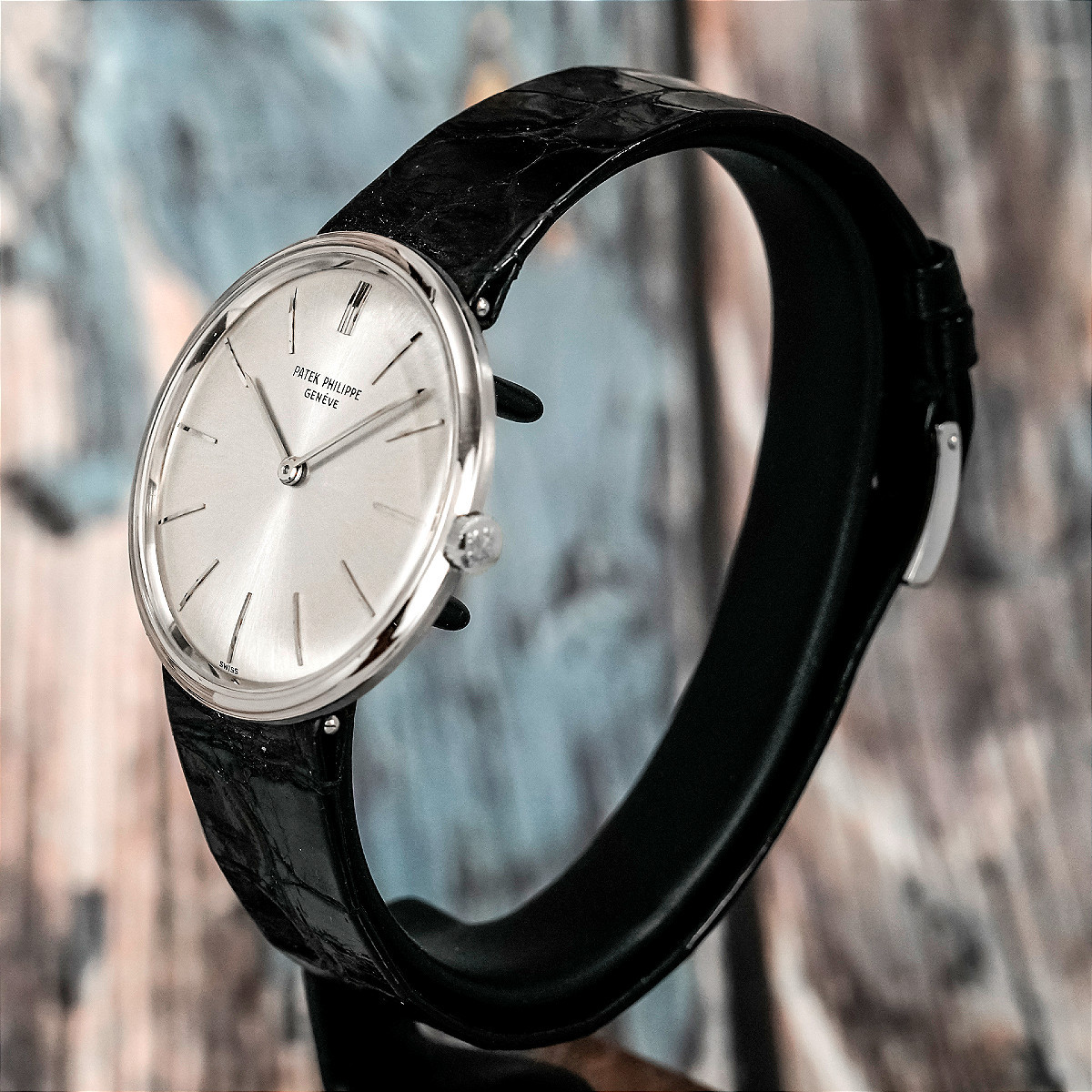 Patek Philippe Calatrava “disco Volante” 18k White Gold -1964- -photo-2