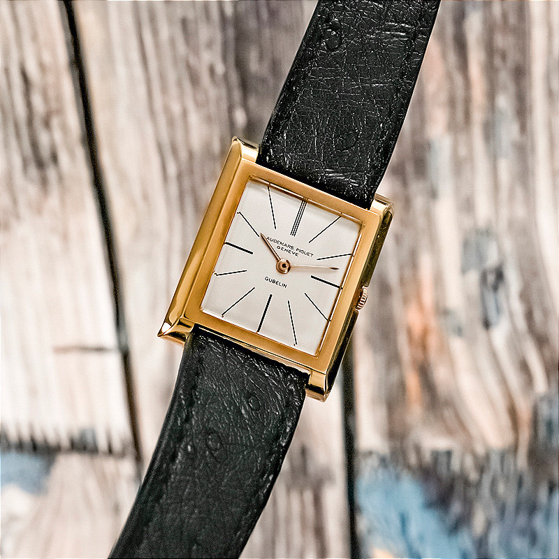 Audemars Piguet Tank Or Jaune 18kts Double Signature "Gubelin" -1962- -photo-4