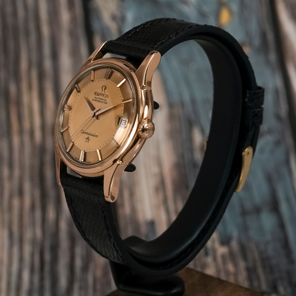 Omega Constellation Pie Pan 18k Rose Gold -1960- -photo-2