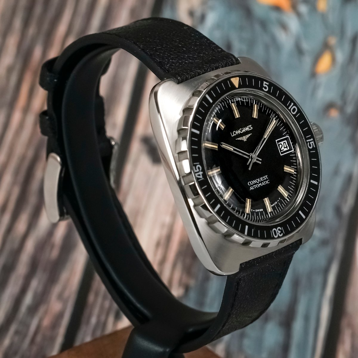 Longines Conquest Diver High-Beat -1968--photo-2