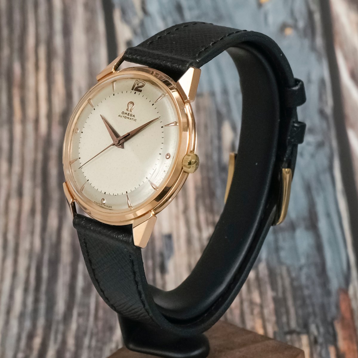 Omega Tresor "Spider Lugs" or rose 18k -1951- -photo-2