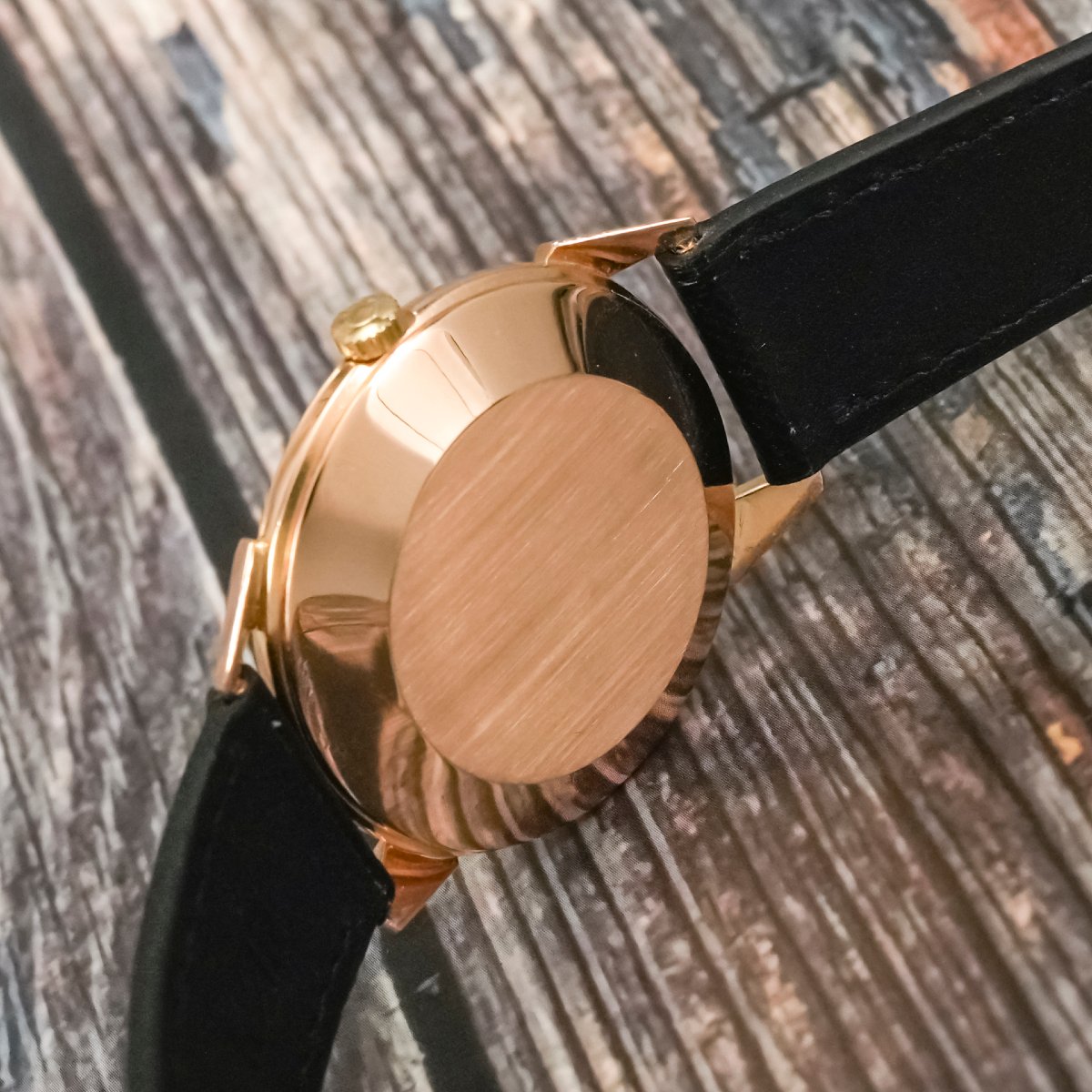 Omega Tresor "Spider Lugs" or rose 18k -1951- -photo-3