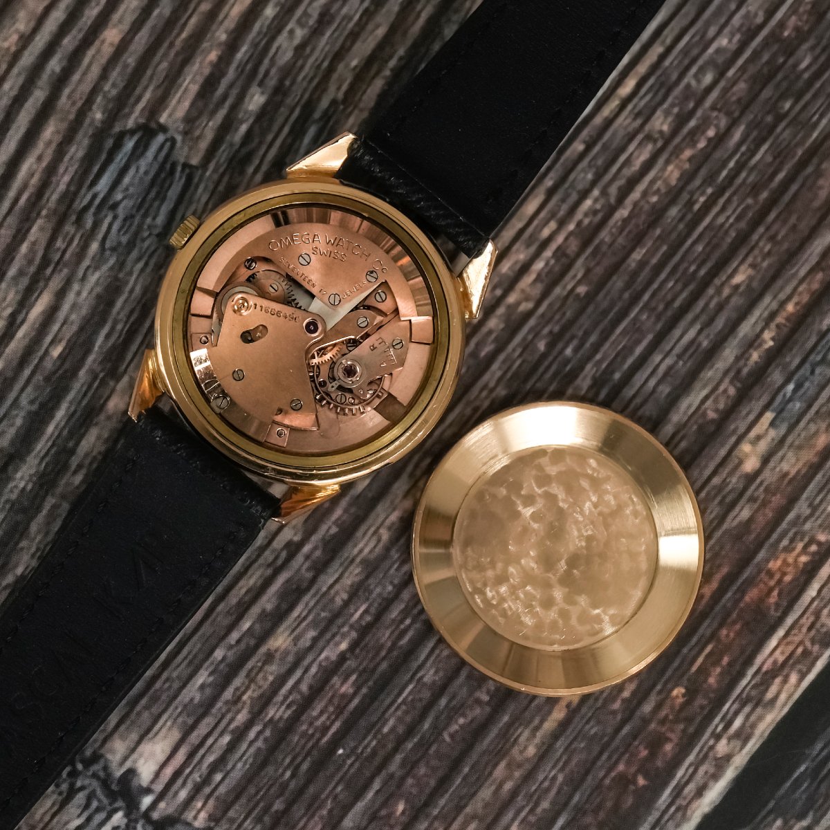 Omega Tresor "Spider Lugs" or rose 18k -1951- -photo-4