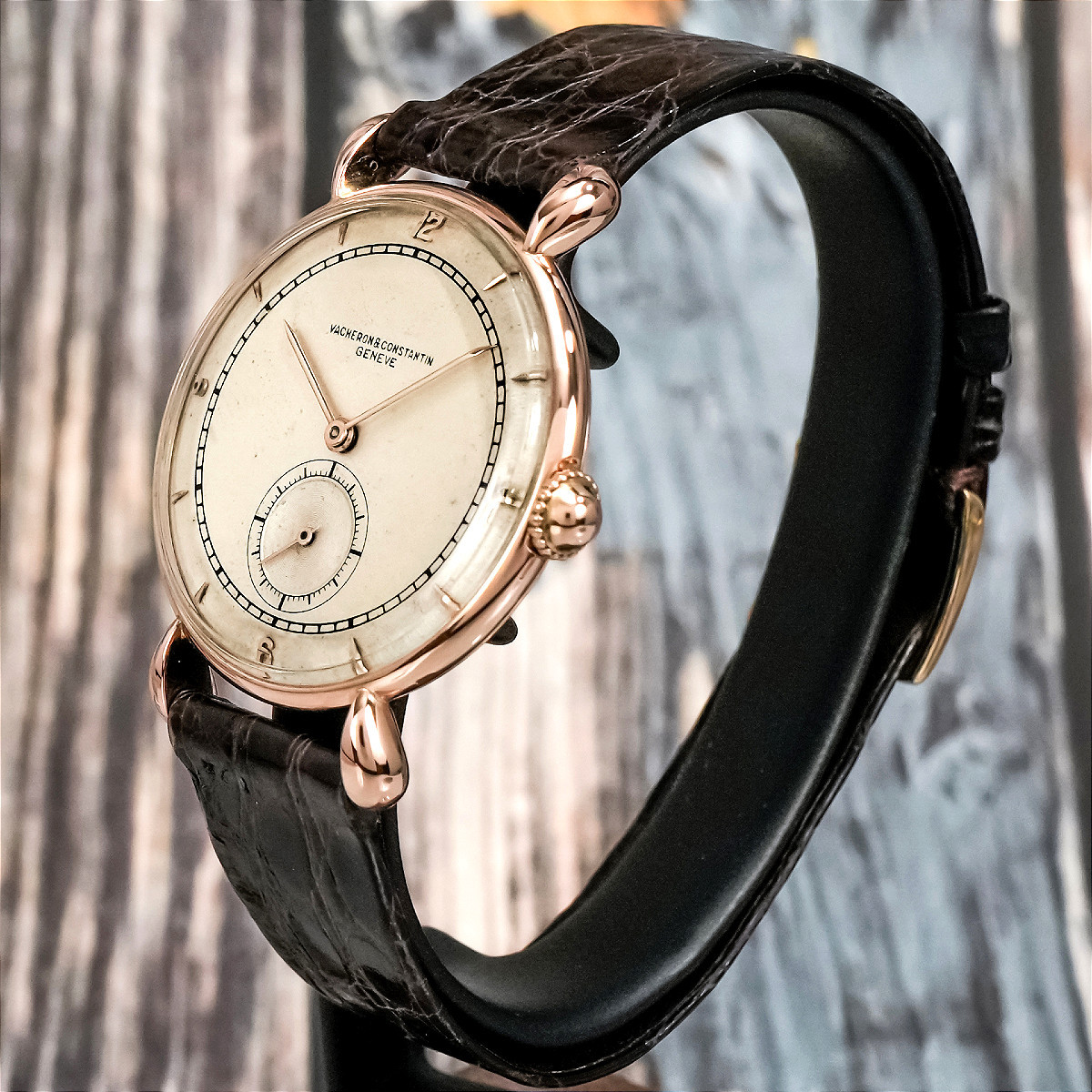 Vacheron Constantin Calatrava "Teardrop Lugs" or rose 18K -1946--photo-2