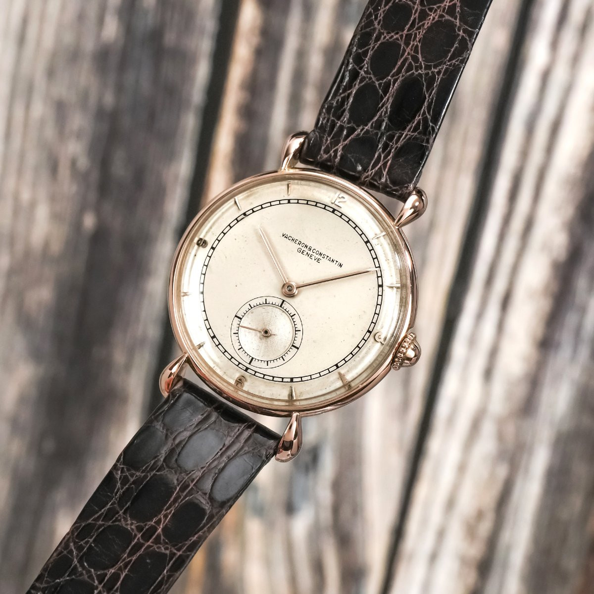 Vacheron Constantin Calatrava "Teardrop Lugs" or rose 18K -1946--photo-4