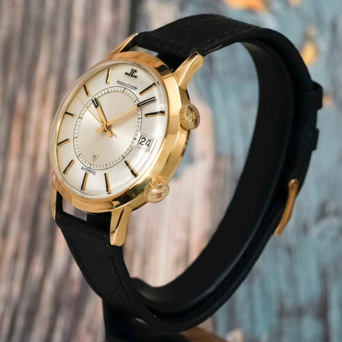 Jaeger LeCoultre Memovox 37 mm automatique or jaune 18K -1967- -photo-2