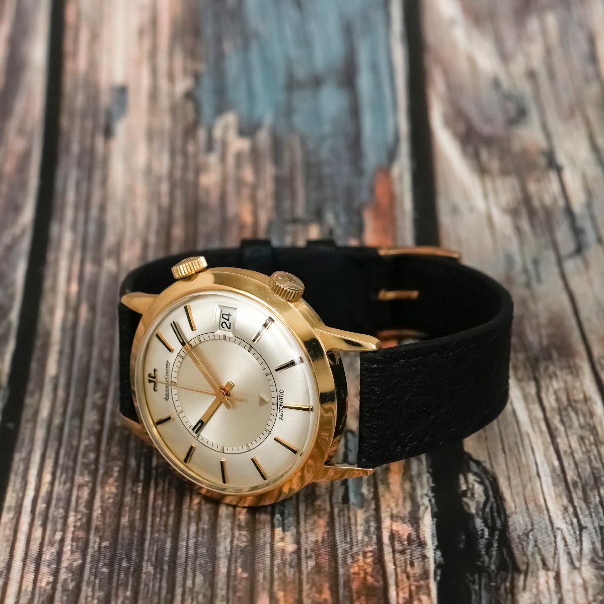 Jaeger LeCoultre Memovox 37 mm automatique or jaune 18K -1967- -photo-3