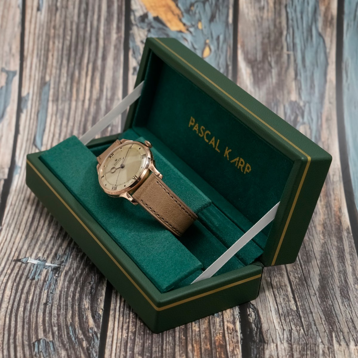 Rolex Precision 18k Rose Gold Circa 1950 -photo-2