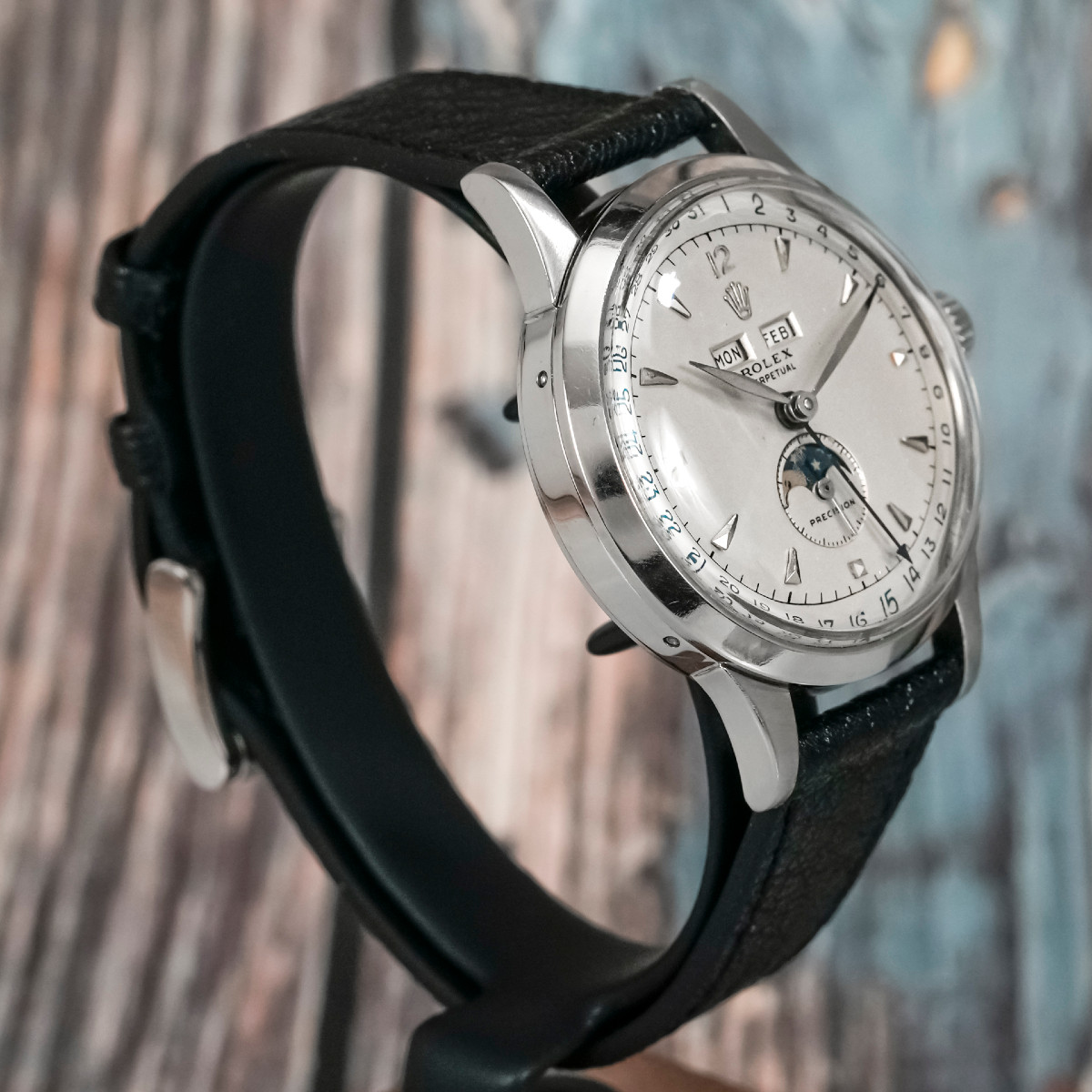 Rolex Perpetual  Precision "Padellone" Triple Date Phases de Lune -1952--photo-3