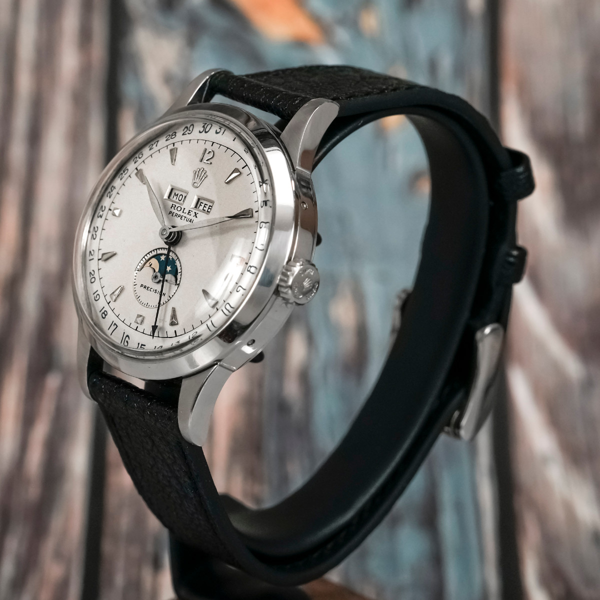 Rolex Perpetual  Precision "Padellone" Triple Date Phases de Lune -1952--photo-2