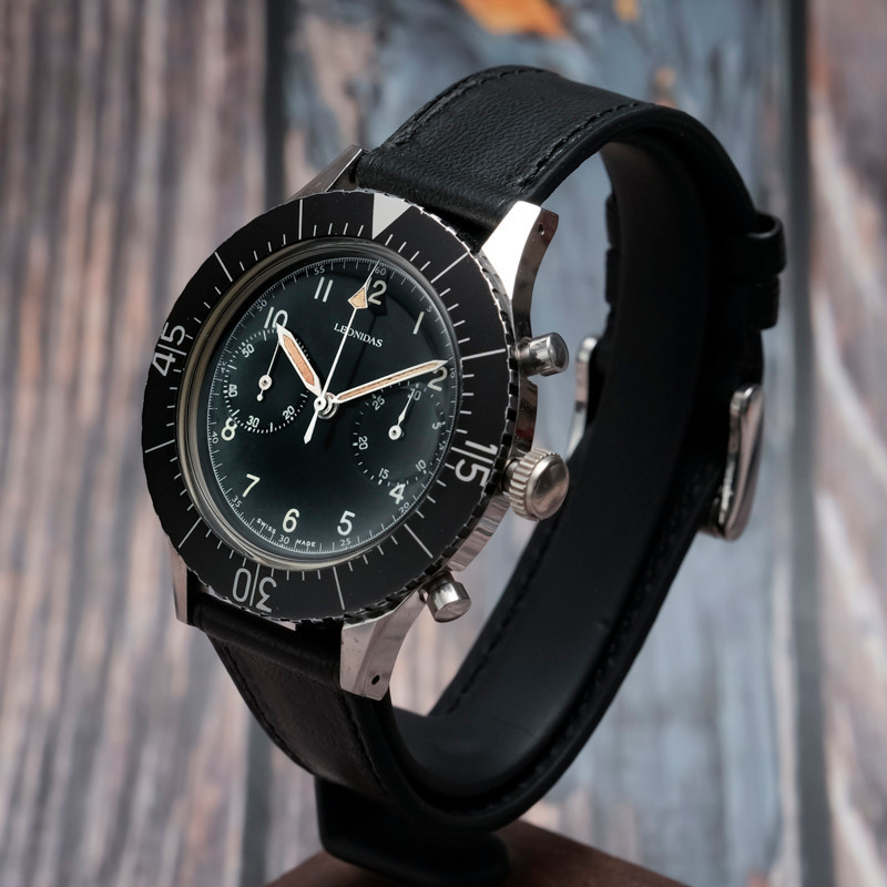 Leonidas Cp-2 Flyback Military Chronograph -1965- -photo-2