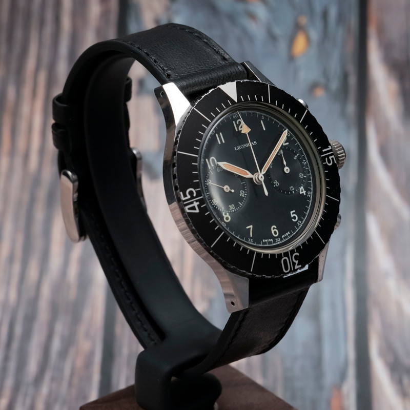 Leonidas Cp-2 Flyback Military Chronograph -1965- -photo-3