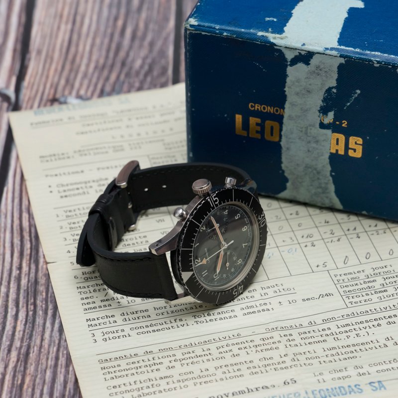 Leonidas Cp-2 Flyback Military Chronograph -1965- -photo-1
