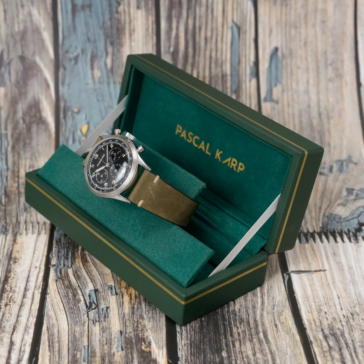 Excelsior Park Chronographe acier Tri-Compax 37 mm-photo-2