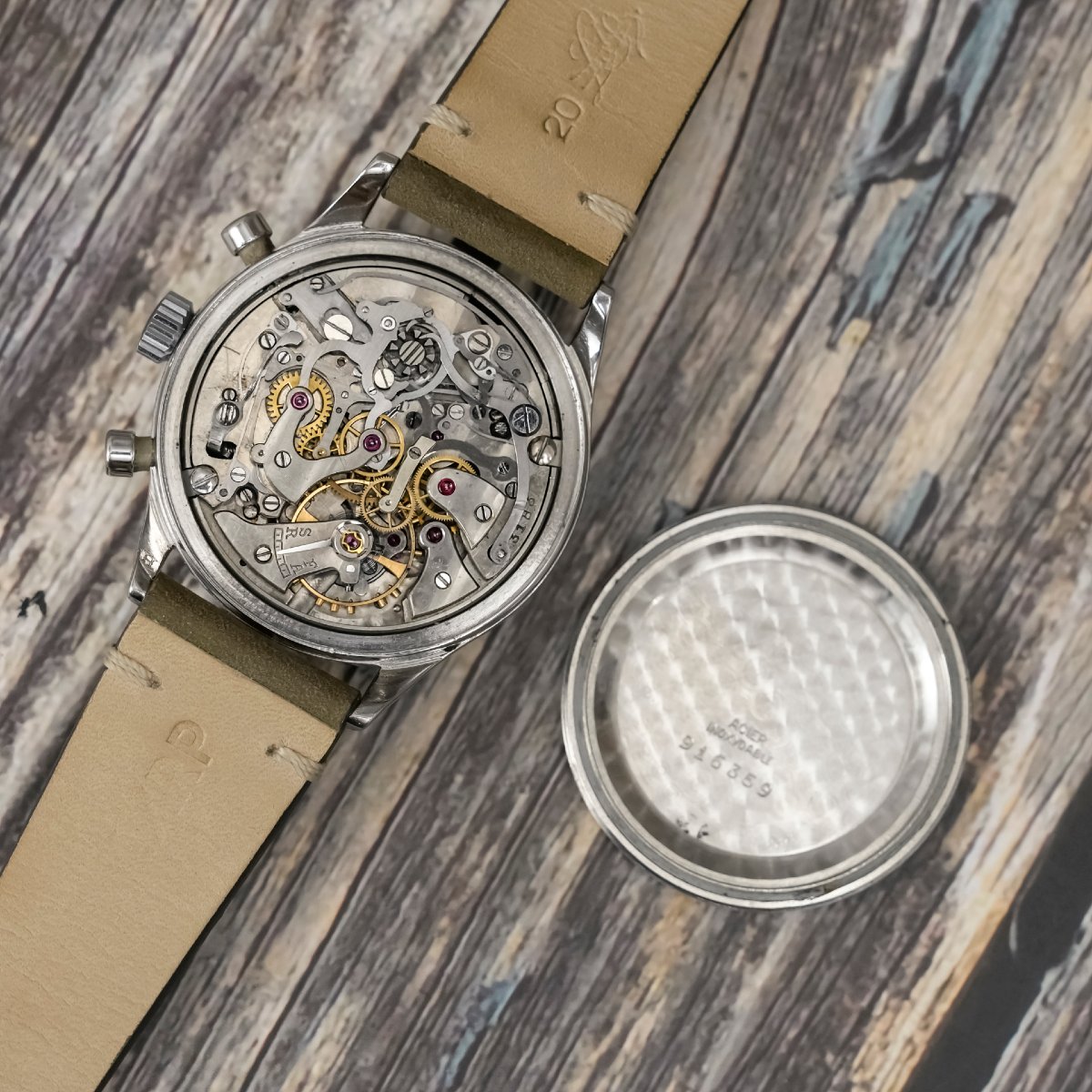 Excelsior Park Chronographe acier Tri-Compax 37 mm-photo-5