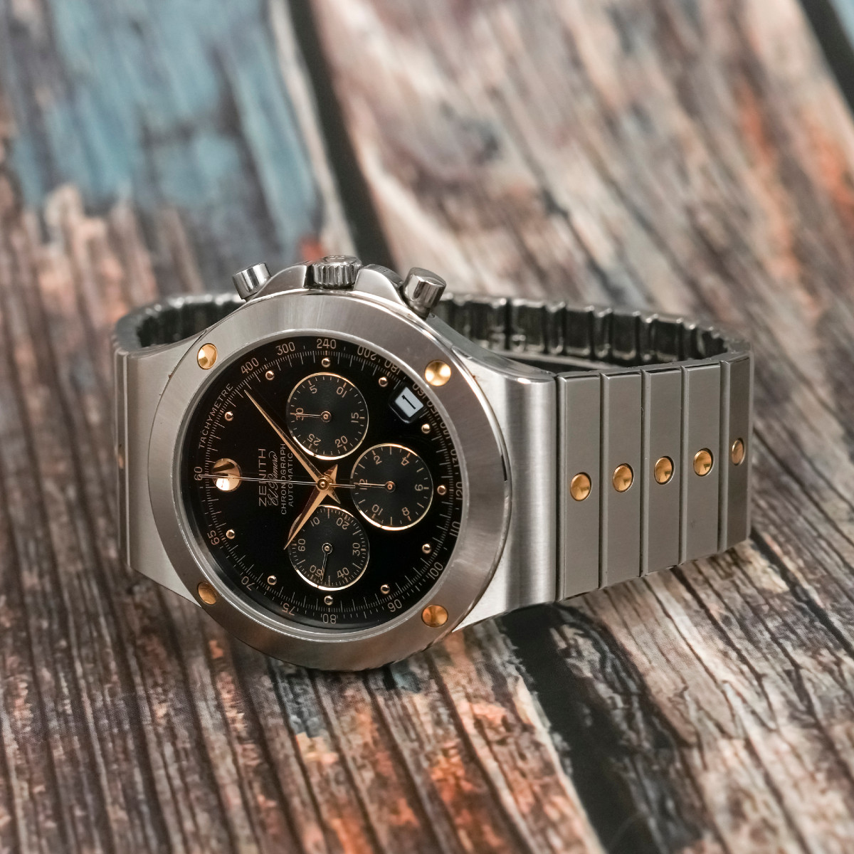 Zenith Chronograph Pacific Museum Watch Gold/steel -1994- -photo-4