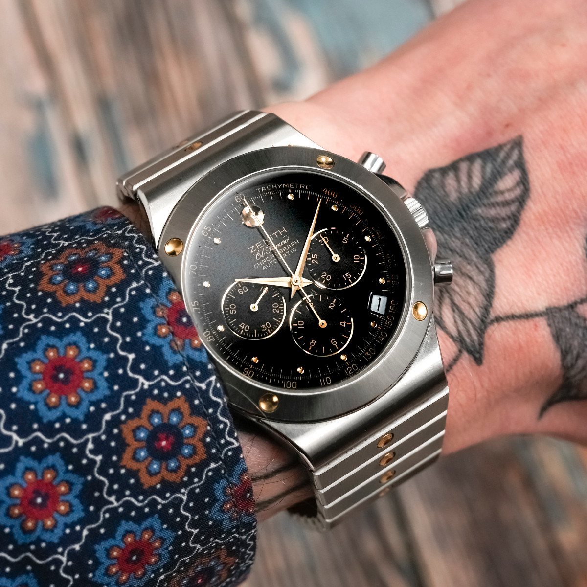 Zenith Chronograph Pacific Museum Watch Gold/steel -1994- -photo-2