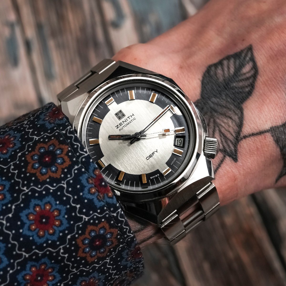 Zenith Defy Nos Automatic Watch With Gay Frères Bracelet - 1969-photo-4