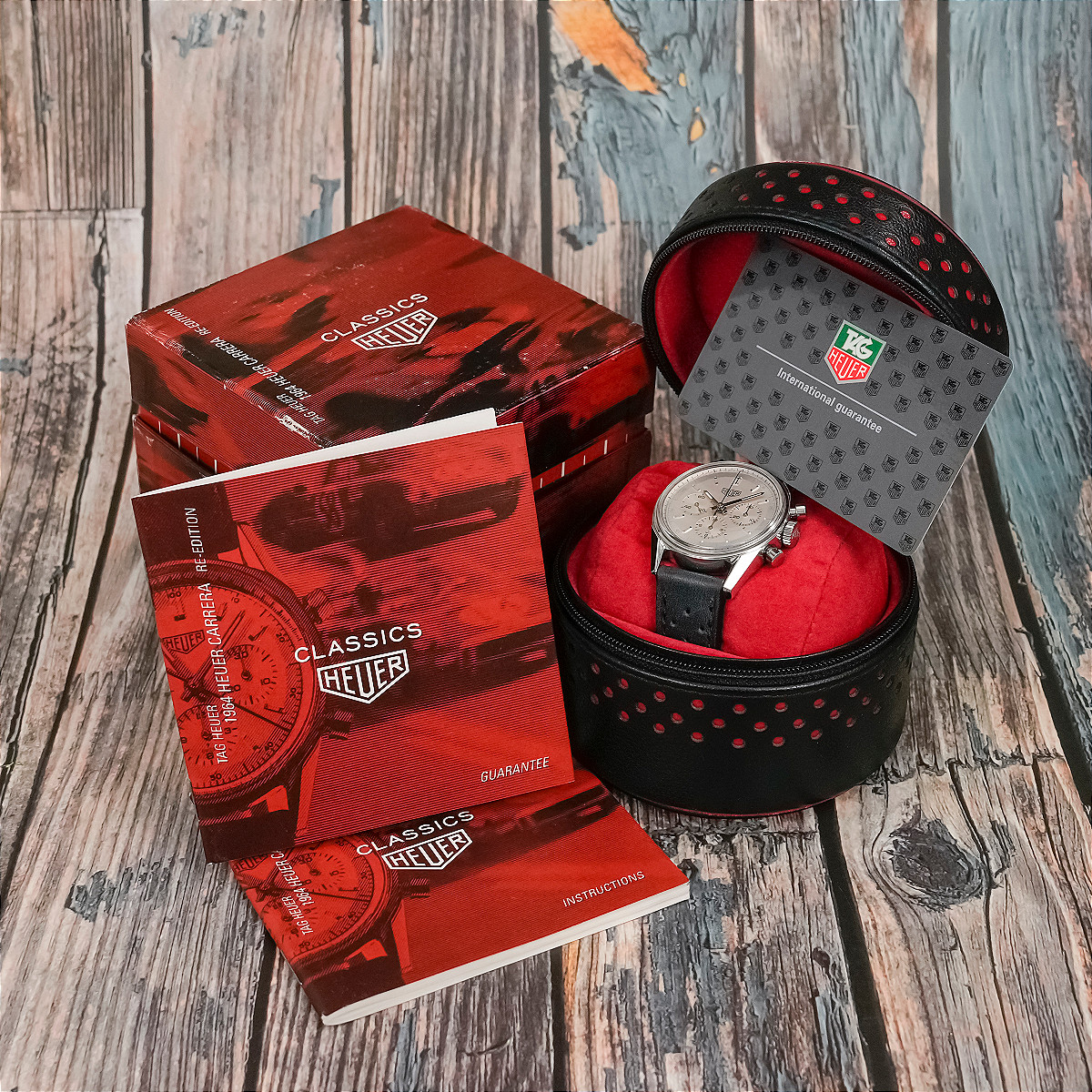 Tag Heuer Chronograph Carrera 1964 Re Edition Full Set -1997- -photo-1