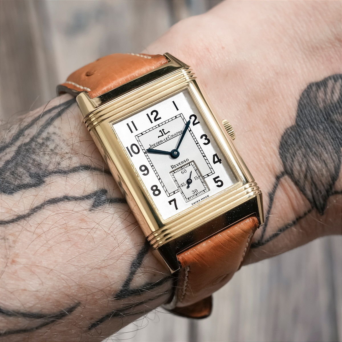 Jaeger LeCoultre Reverso Grande Taille or jaune 18k -2009--photo-2