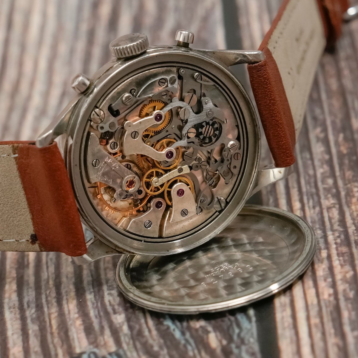 Excelsior Park Bi-compax Chronograph, 37mm Steel - 1955 - -photo-2