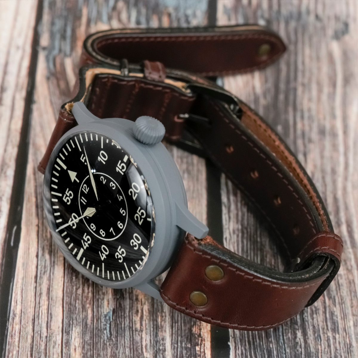 Laco Pilote Beobachtungsuhr B-uhr  Limited Edition N°70/75 -2000- -photo-2